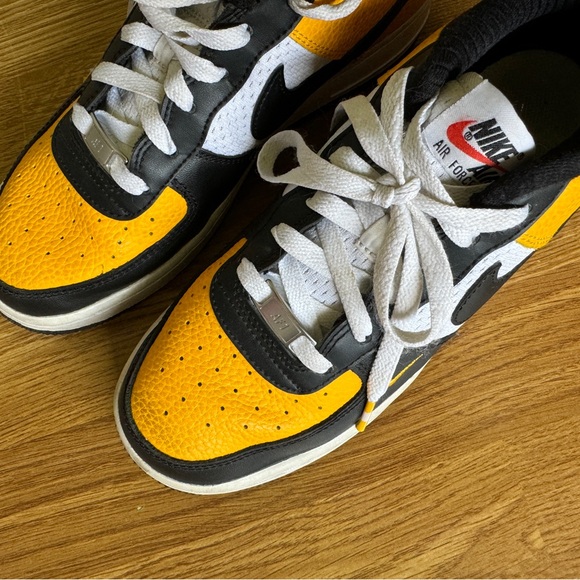 Nike Airforce 1 Low ‘07 LV8 - black gold jersey mesh - Picture 4 of 5